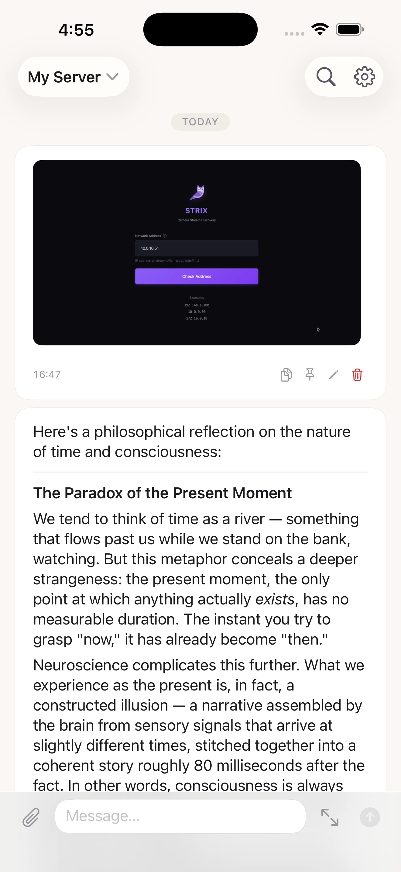 Beaver Notes on iPhone